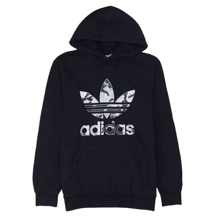 Adidas Men's Black Hoodie Small Pullover Fleece Logo Sportswear