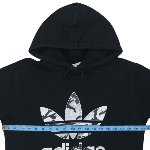 Adidas Men's Black Hoodie Small Pullover Fleece Logo Sportswear