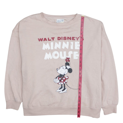 Disney Primark Women Beige Minnie Mouse Pullover Sweatshirt 2XL