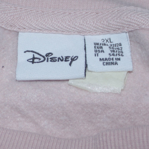 Disney Primark Women Beige Minnie Mouse Pullover Sweatshirt 2XL