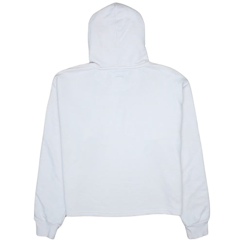 PUMA Womens Beige Hooded Pullover Sweatshirt L Logo Print Casual