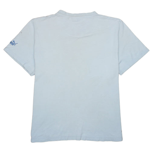 Puma Men's Blue Graphic Print Crew Neck Short Sleeve T-Shirt XL