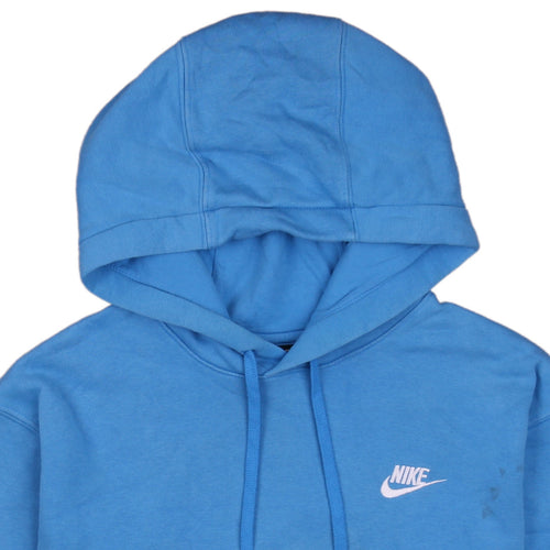 Nike Men's Blue Pullover Hoodie M Regular Fit Fleece Sweatshirt