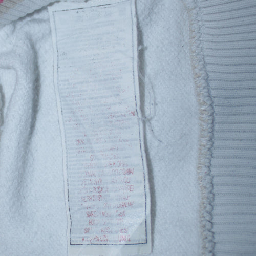 Nike Women White Full Zip Sweatshirt Size S Just Do It Logo