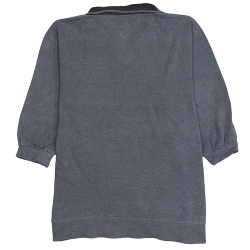Tommy Hilfiger Men's Grey XL 1/4 Zip Cotton Collared Jumper
