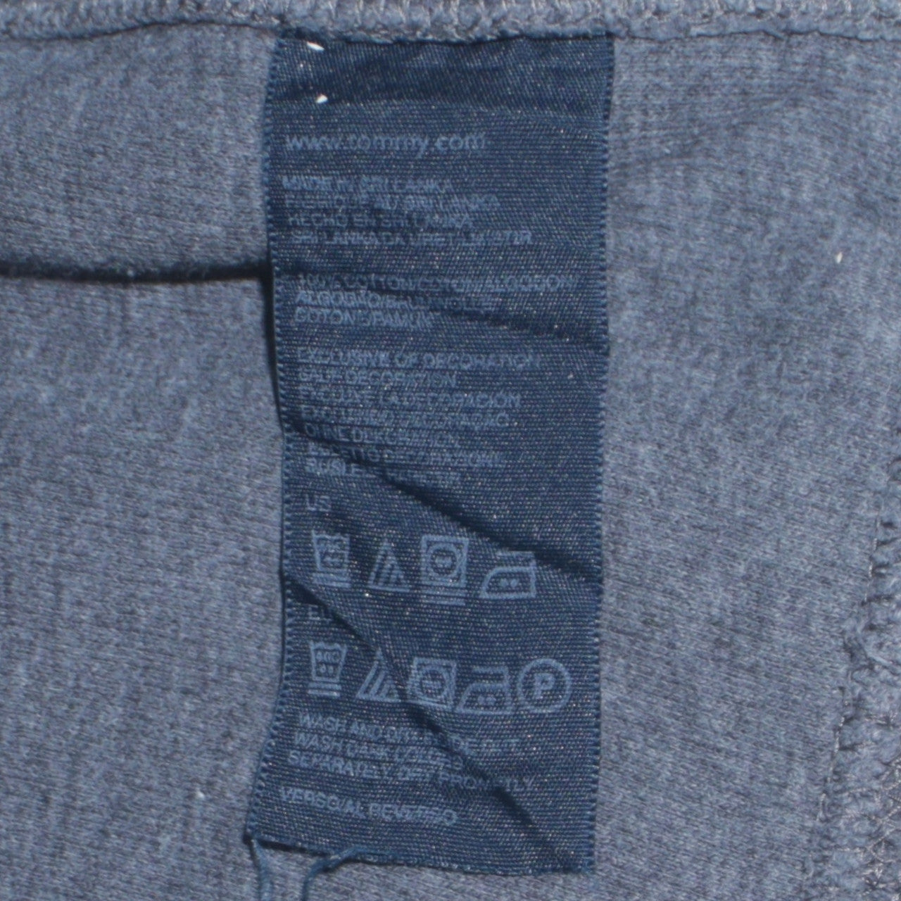 Tommy Hilfiger Men's Grey XL 1/4 Zip Cotton Collared Jumper