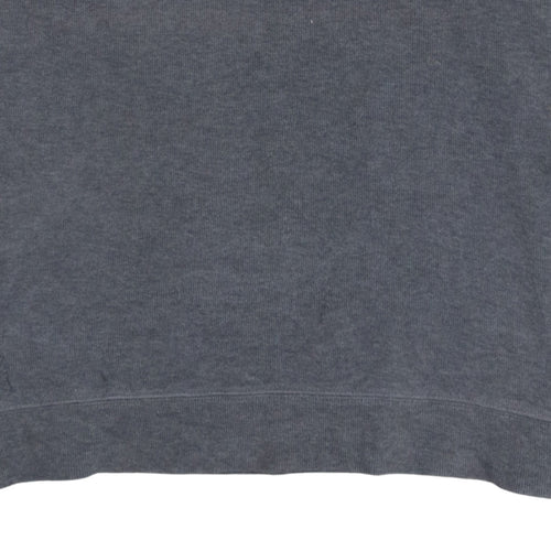 Tommy Hilfiger Men's Grey XL 1/4 Zip Cotton Collared Jumper