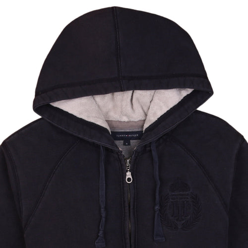Tommy Hilfiger Men's Black Full Zip Hoodie M Regular Fit