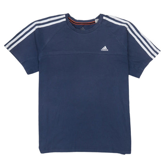 Adidas Men's Blue Short Sleeve Crew Neck Sports T-Shirt M