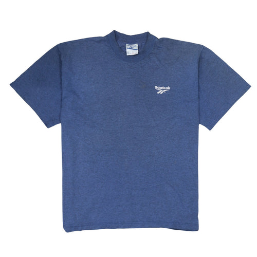 Reebok Men's Blue Crew Neck Short Sleeve Classic T-Shirt Size S