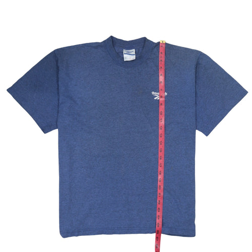 Reebok Men's Blue Crew Neck Short Sleeve Classic T-Shirt Size S
