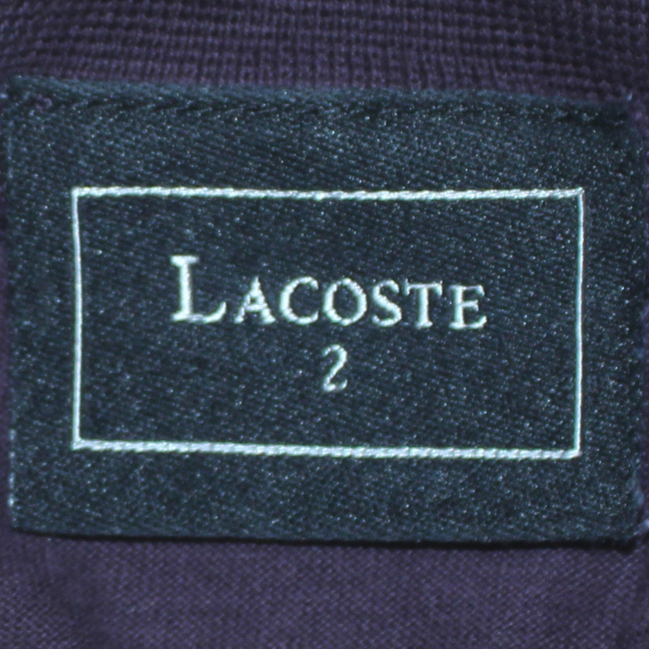 Lacoste Men's Purple Roll Neck Long Sleeve Cotton Top XS