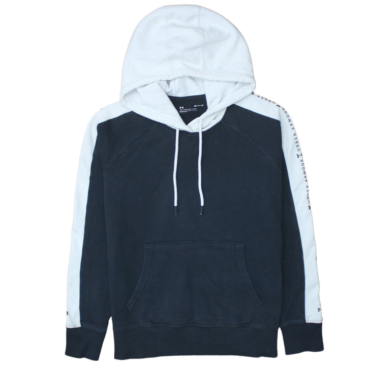 Under Armour Men's Blue Pullover Hoodie Size S Fleece Logo Sportswear