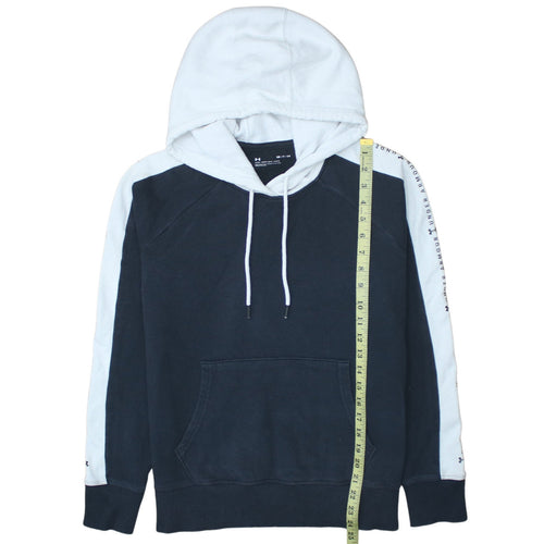 Under Armour Men's Blue Pullover Hoodie Size S Fleece Logo Sportswear