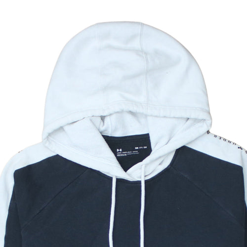 Under Armour Men's Blue Pullover Hoodie Size S Fleece Logo Sportswear