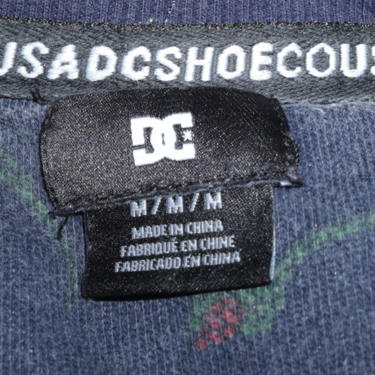 DC Men's Blue Crew Neck Sweatshirt M Regular Fit Pullover
