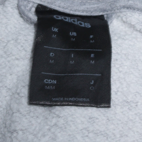 Adidas Men's Grey Full Zip Track Jacket Size M Regular Fit