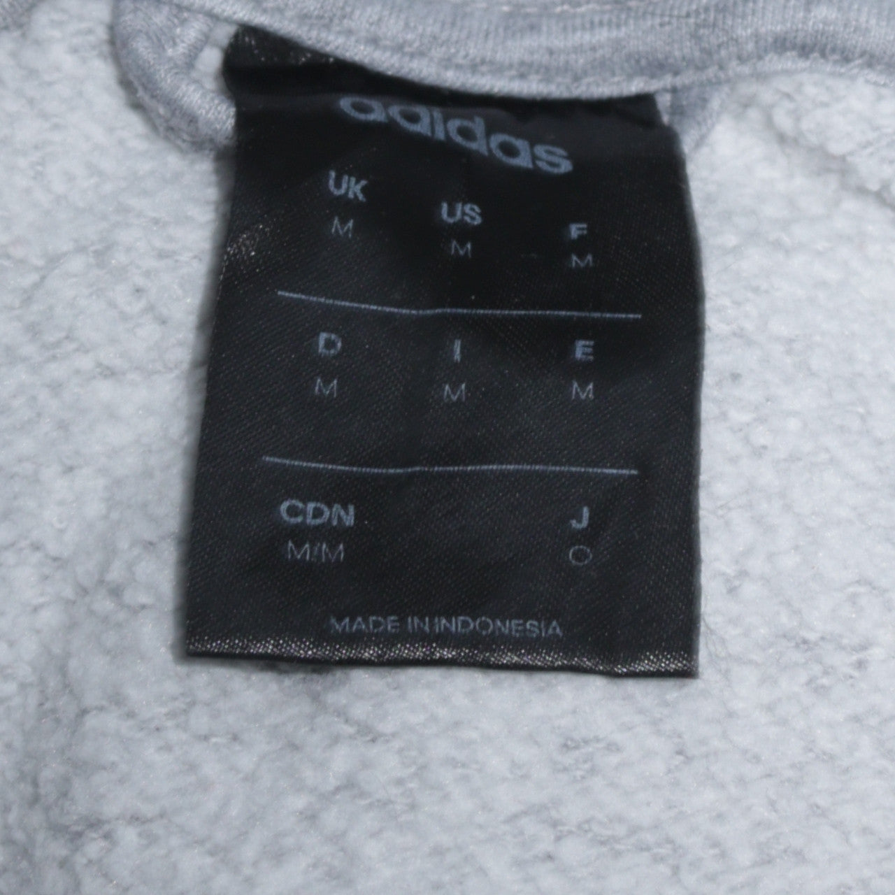 Adidas Men's Grey Full Zip Track Jacket Size M Regular Fit
