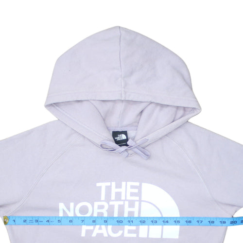 The North Face Womens Purple Pullover Hoodie Small Regular Cotton Blend
