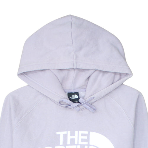 The North Face Womens Purple Pullover Hoodie Small Regular Cotton Blend