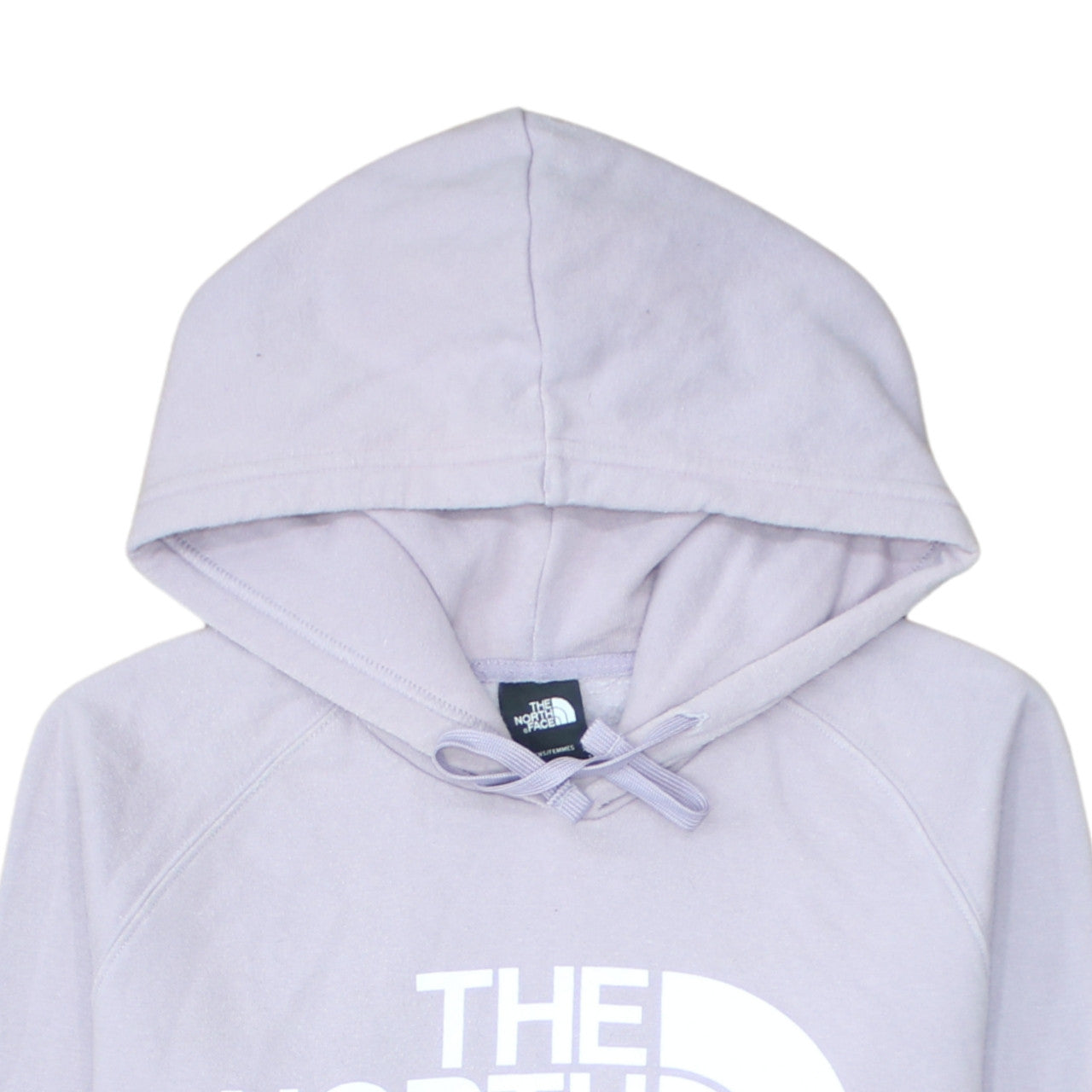 The North Face Womens Purple Pullover Hoodie Small Regular Cotton Blend