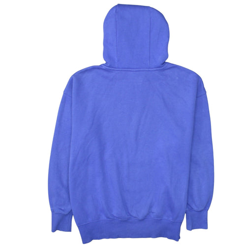 Nike Women's Blue Pullover Hoodie Small Embroidered Logo Casual