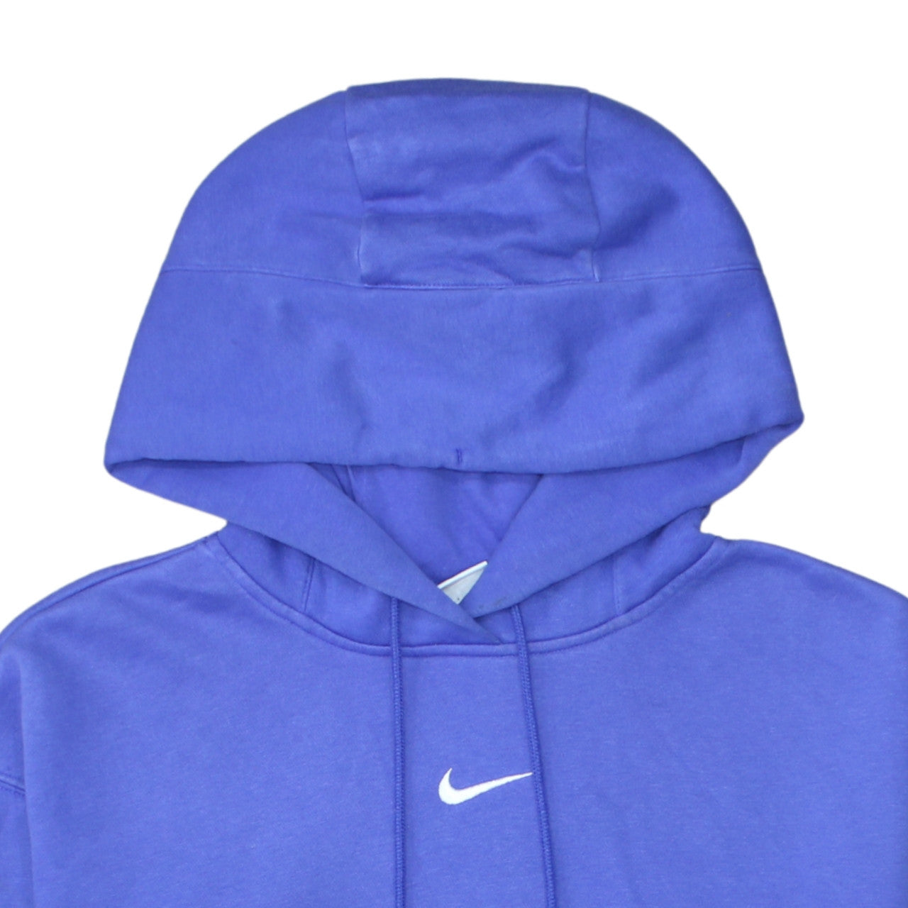 Nike Women's Blue Pullover Hoodie Small Embroidered Logo Casual
