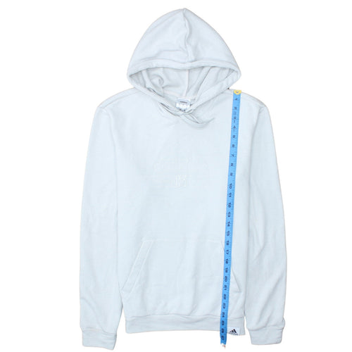 adidas Men's White Pullover Hoodie Small Sports Cotton Blend