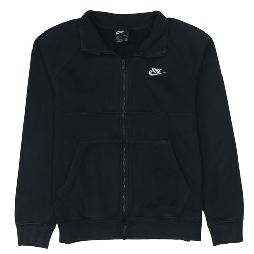 Nike Men's Black Small Track Jacket Full Zip Fleece Activewear