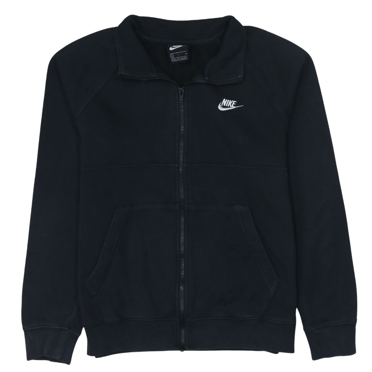 Nike Men's Black Small Track Jacket Full Zip Fleece Activewear