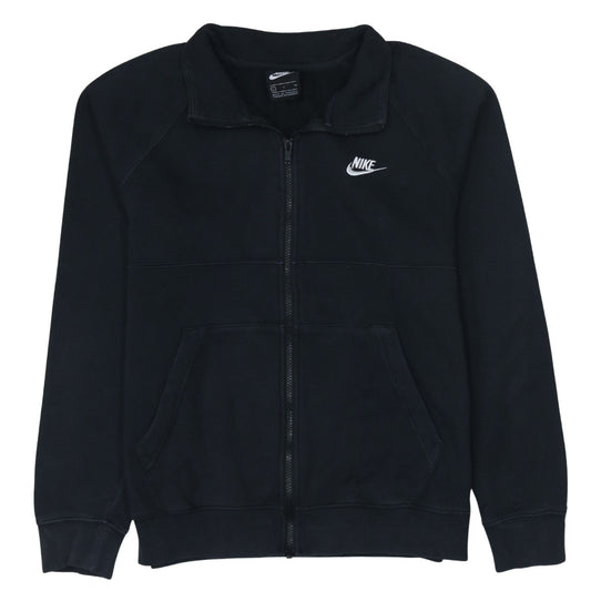 Nike Men's Black Small Track Jacket Full Zip Fleece Activewear