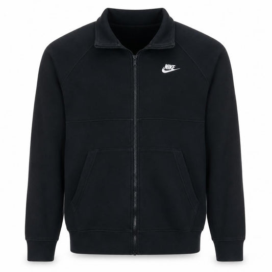 Nike Men's Black Small Track Jacket Full Zip Fleece Activewear