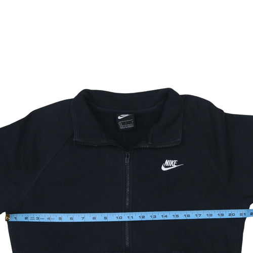 Nike Men's Black Small Track Jacket Full Zip Fleece Activewear