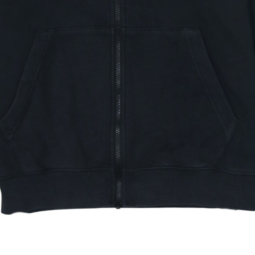 Nike Men's Black Small Track Jacket Full Zip Fleece Activewear