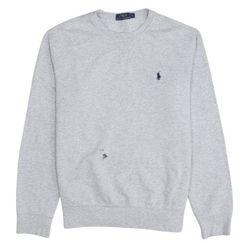 Polo Ralph Lauren Mens Grey Crew Neck Sweatshirt M Regular Fit