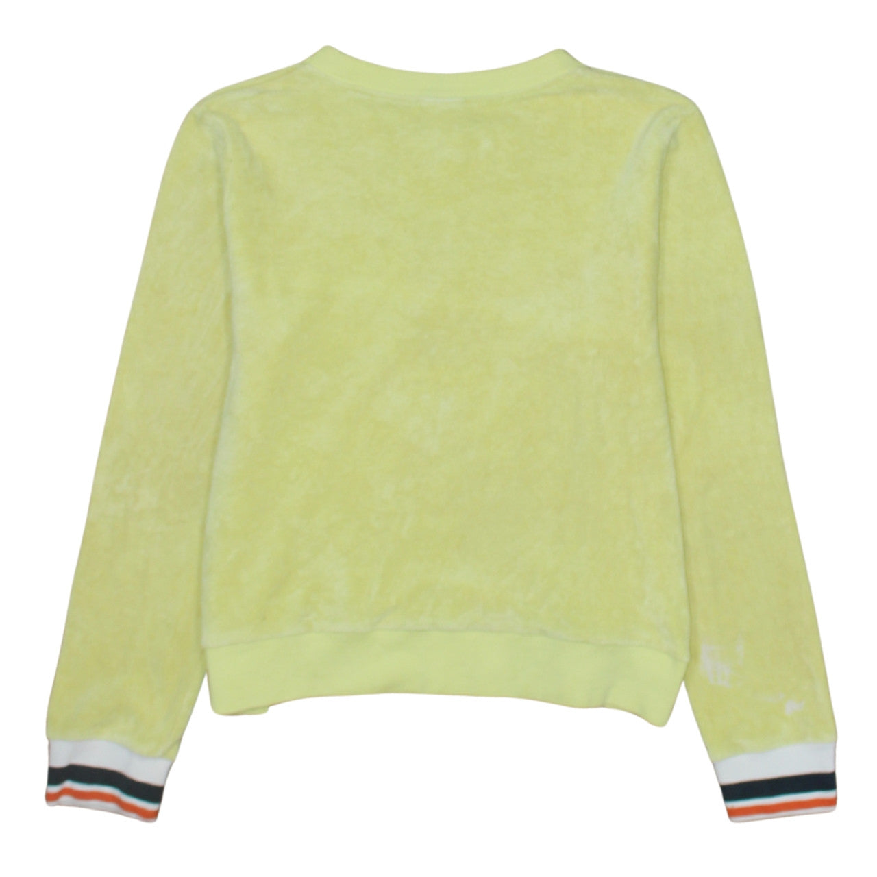 Nike Womens Yellow Crew Neck Pullover Sweatshirt Size M Cotton Blend