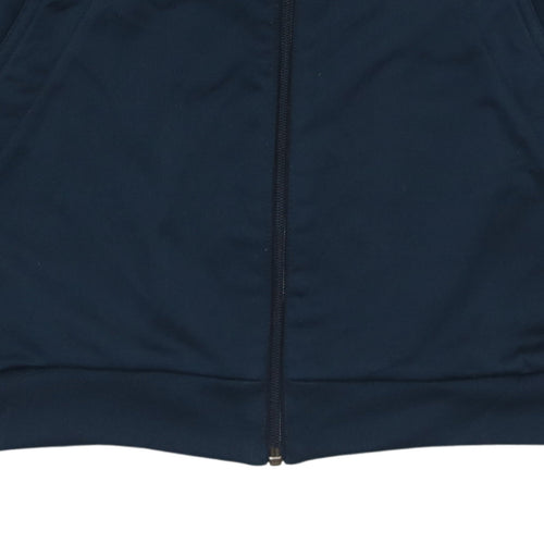 Nike Men's Blue Red Full Zip Track Jacket Size L Athletic Style