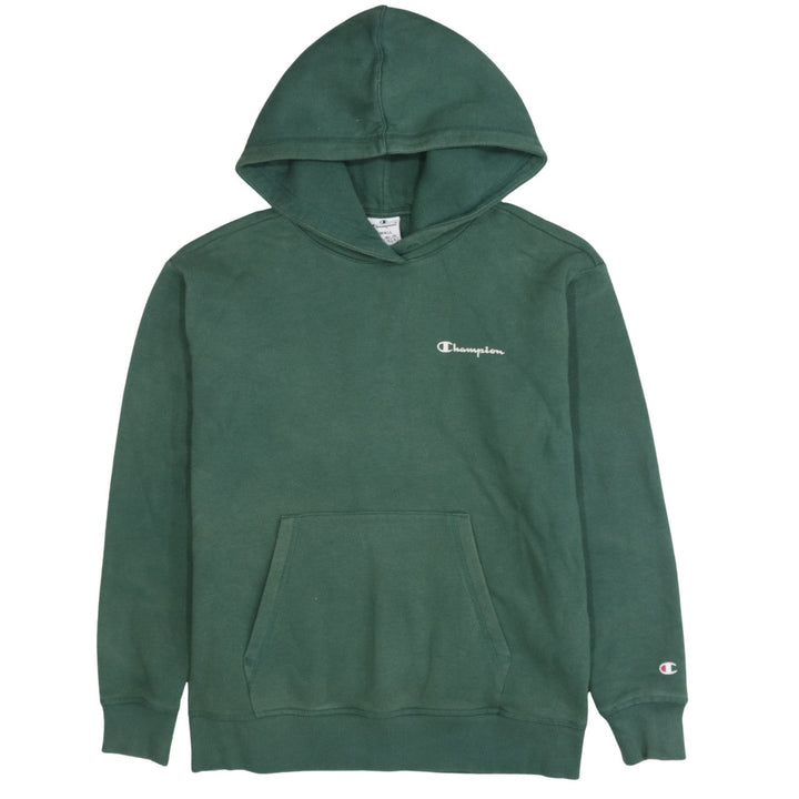 Champion Men's Green Pullover Hoodie Size S Logo Fleece Sweatshirt