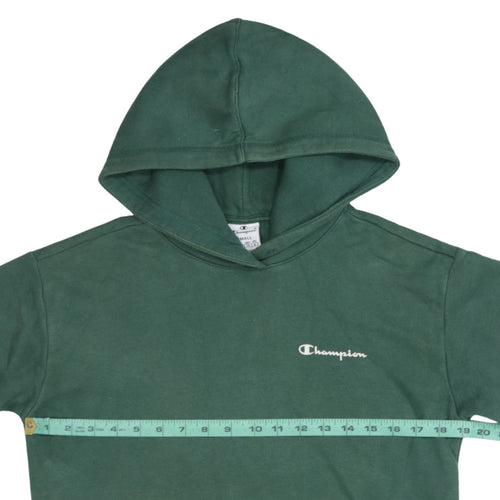 Champion Men's Green Pullover Hoodie Size S Logo Fleece Sweatshirt