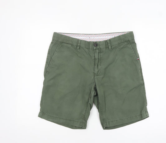 Tommy Hilfiger Men’s Green Chino Shorts Size 34 Regular Fit