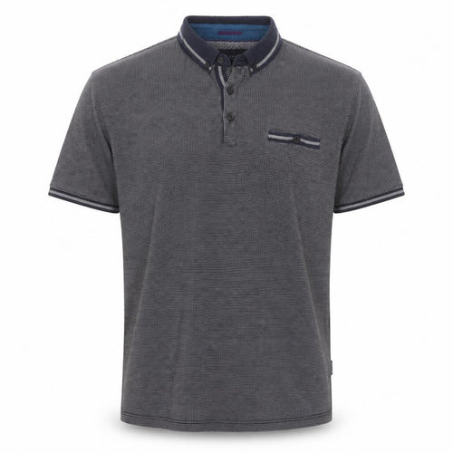 Ted Baker London Men's Grey Cotton Polo Shirt Size 6 3XL Classic Fit