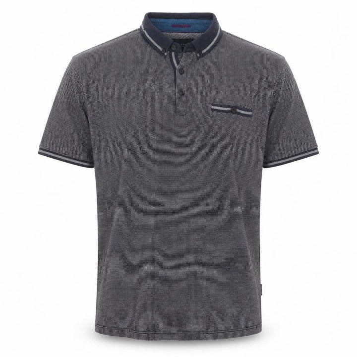 Ted Baker London Men's Grey Cotton Polo Shirt Size 6 3XL Classic Fit