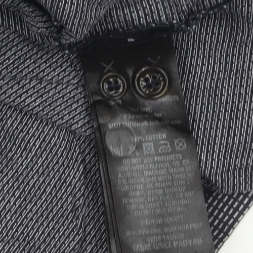 Ted Baker London Men's Grey Cotton Polo Shirt Size 6 3XL Classic Fit