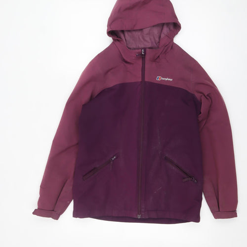 Berghaus Girls Purple Waterproof Hooded Rain Jacket 11-12 Years