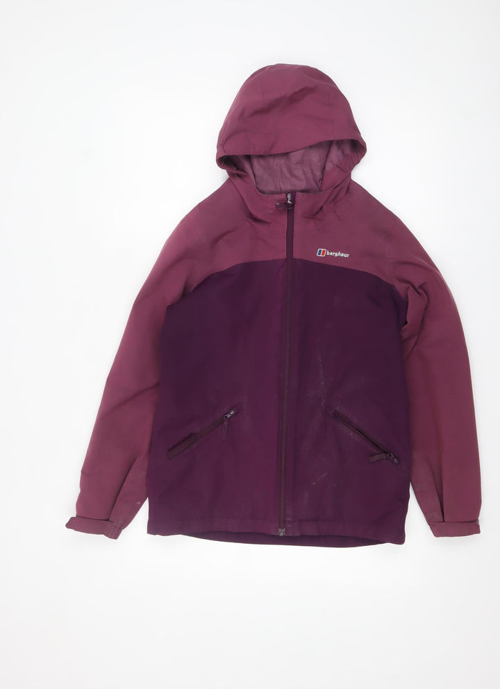 Berghaus Girls Purple Waterproof Hooded Rain Jacket 11-12 Years