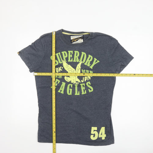 Superdry Men's Grey Eagle Graphic Crew Neck T-Shirt Size M