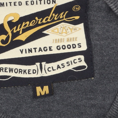 Superdry Men's Grey Eagle Graphic Crew Neck T-Shirt Size M