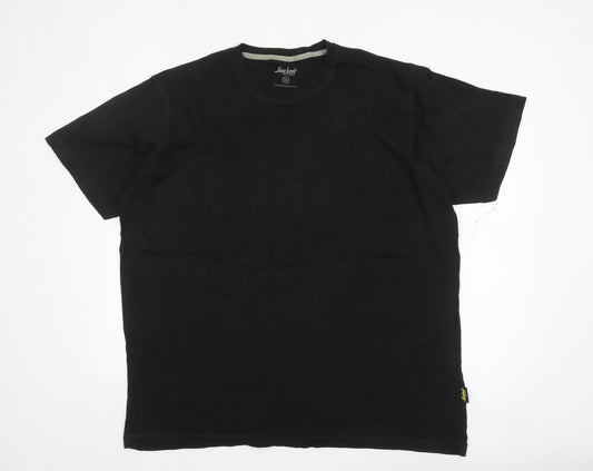 Snickers Workwear Men's Black 3XL Cotton Crew Neck T-Shirt
