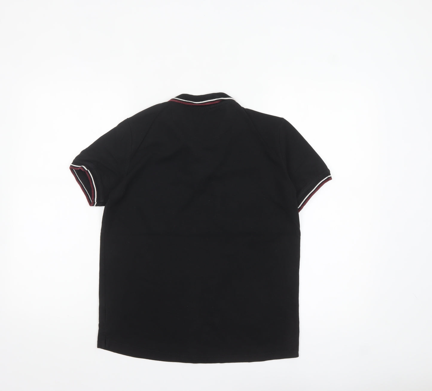 Firetrap Boys Black Polo Shirt 13 Years Short Sleeve Classic Fit