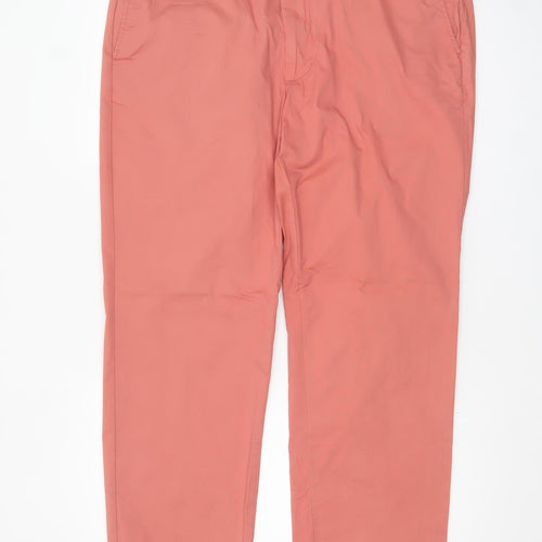 Marks and Spencer Men’s Pink Chino Trousers Regular Fit Size 40